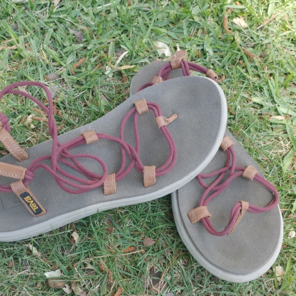 Teva Women's Gray and Brown Sandals
